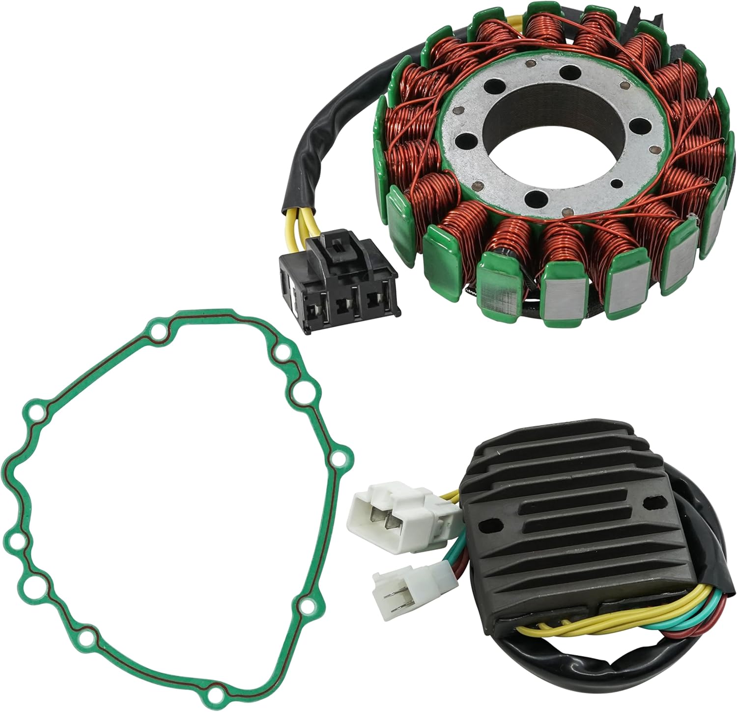 Caltric Stator & Gasket Rectifier Regulator Compatible With Honda Cbr600Rr 2003 2004 2005 2006
