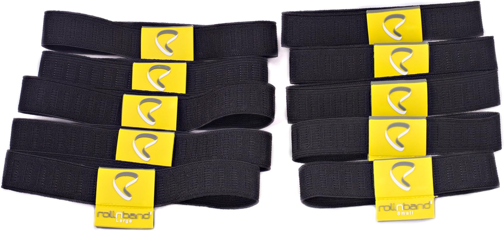 Space Saving Travel Band, Yellow, Combo Size (10-Pack)