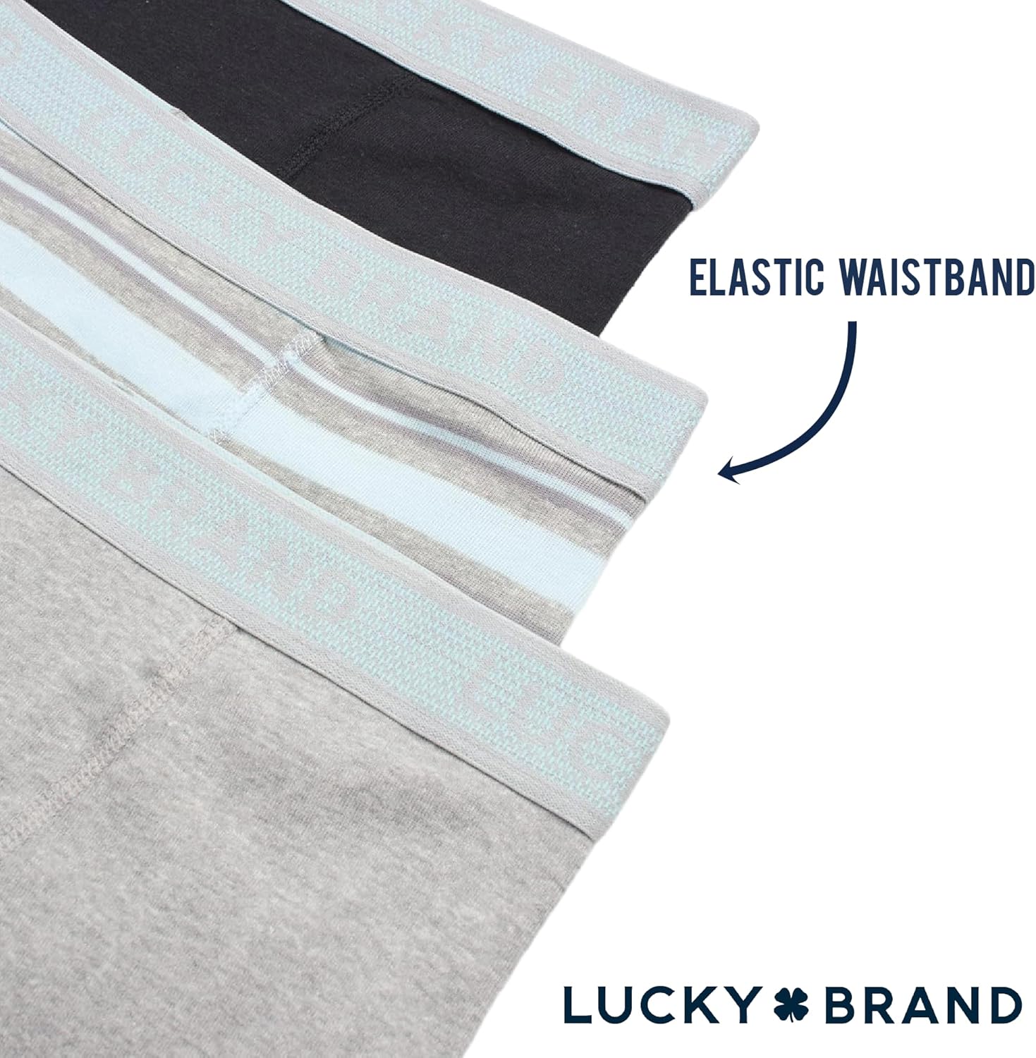 Lucky Brand Mens Boxer Briefs - 3 Pack Classic Mens Underwear Boxer Briefs with Functional Fly - Soft Cotton Boxers for Men - Image 5