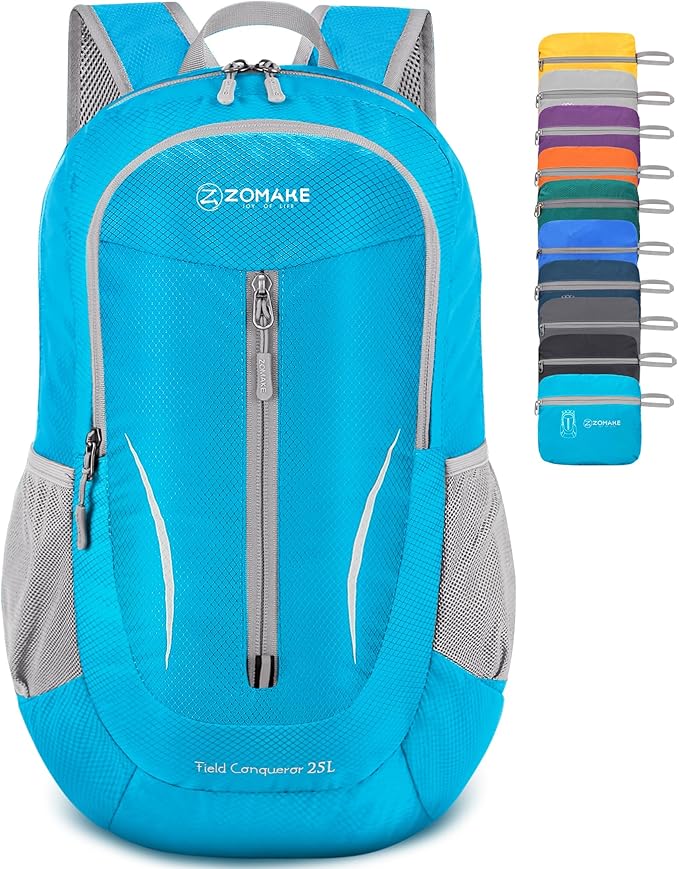 Amazon.com : ZOMAKE Ultra Lightweight Packable Backpack 25L, Foldable ...