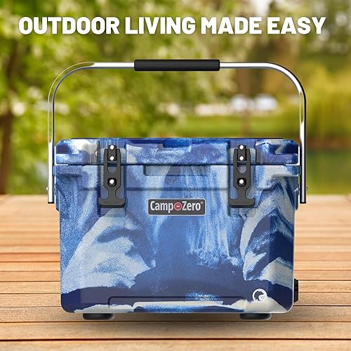 Miniatura 13 de CAMP-ZERO Baúl de hielo duro portátil de 20L-21.6 cuartos de galón, perfecto para bebidas, almuerzo, playa, picnic, canotaje, campamento y viajes