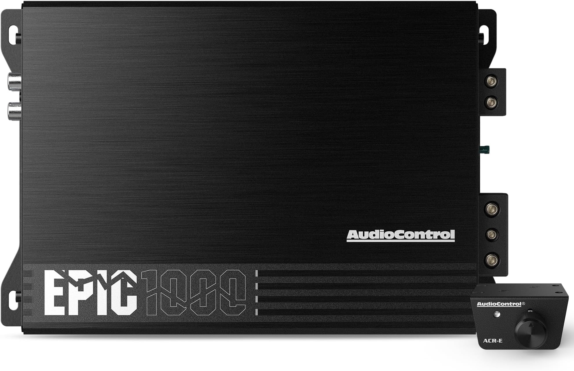 EPIC1000 EPIC Series 1000 Watt RMS Compact 1-Channel Monoblock Car Audio Subwoofer Amplifier, Class D, Epic Boost, Subsonic Filter, Low Pass Filter, ACR-E Remote Bass Knob, Epicenter Link