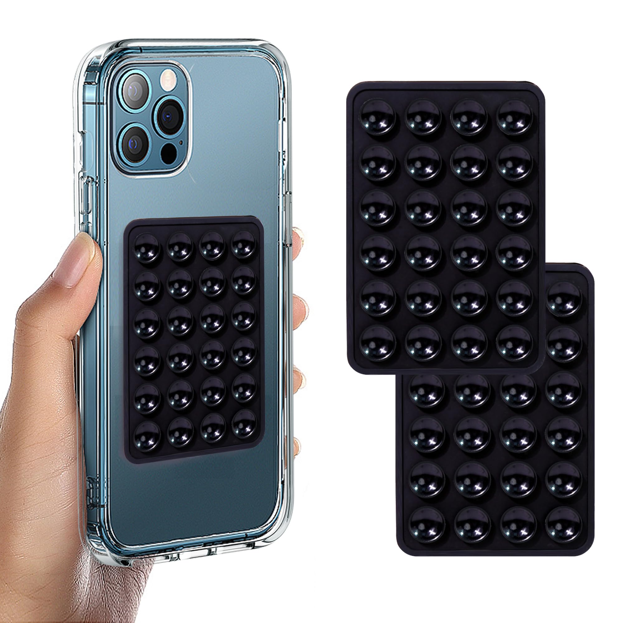 Support Telephone Ventouse 2 Pièces Support Adhésif Pour Étui De