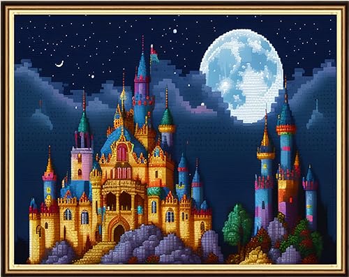 Miniatura 22 de Redxing Kits de punto de cruz estampados, kit de bordado para principiantes y adultos, gama completa de patrones de bordado, kits de iniciación