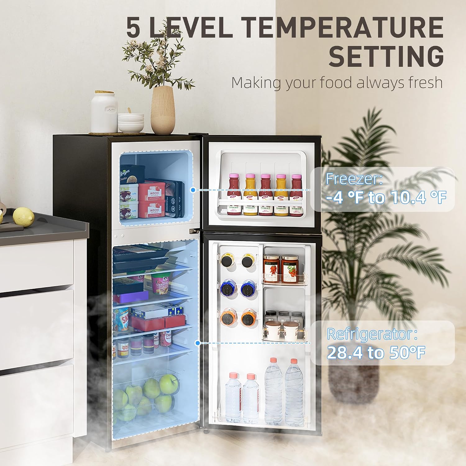 Compact Portable Skincare Fridge for Cosmetics, Serums, and Beauty Products with Quiet Thermoelectric Cooling