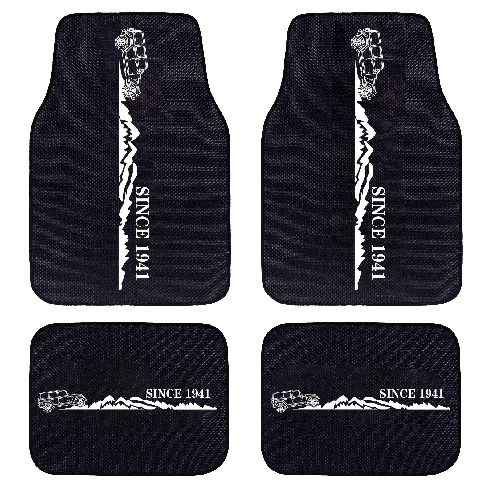 Car Mats Floor Mats 4 Door Carpet Anti-Slip Waterproof Pad Front and Rear Floor Mat kit fit 2018-2025