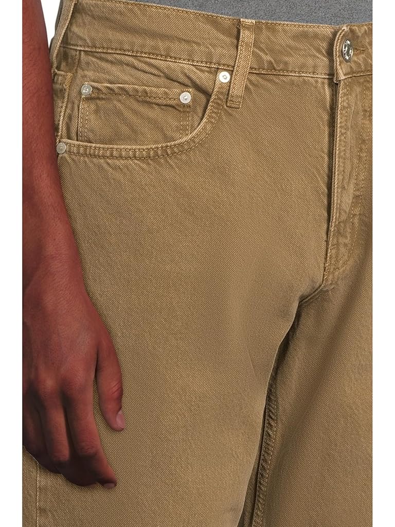 Khaki Paige Normandie Rigid Straight Leg Jeans