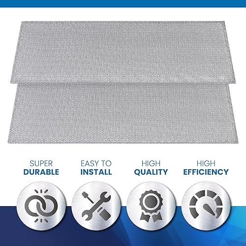 Miniatura 2 de ANTOBLE S99010370 - Filtro de campana extractora compatible con filtros de grasa de aluminio Broan Nutone para Broan PM390 PM250, piezas de repuesto