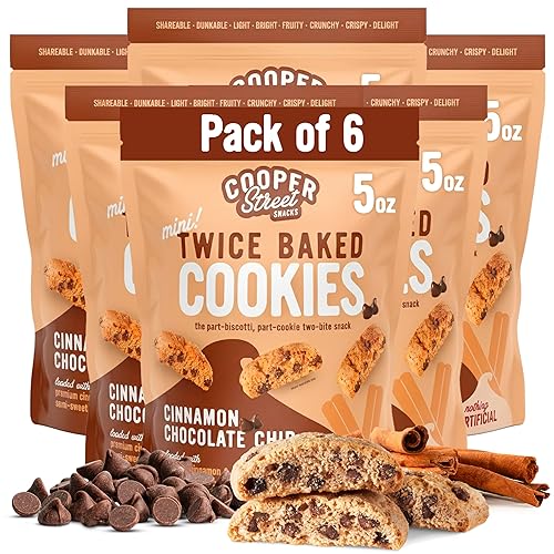 Miniatura 9 de Cooper Street Cookies All Natural - Galletas crujientes horneadas dos veces, sin frutos secos ni lácteos, estilo biscotti, 5 onzas (trozo blanco