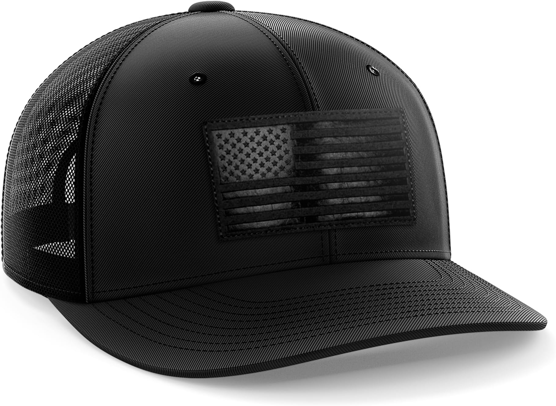 Leather Flag Patch Snapbacks Hat for Men and Women