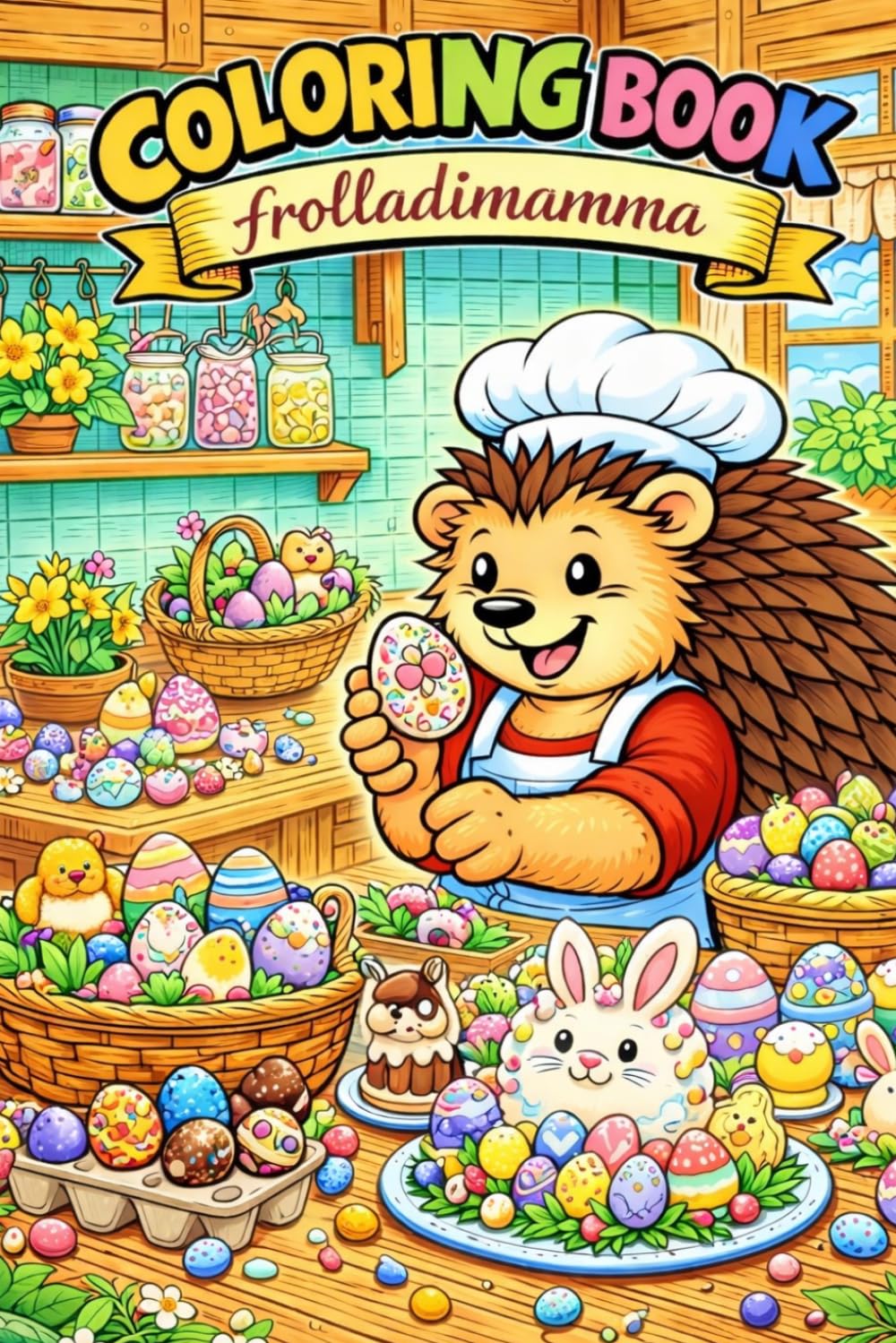 Libro da colorare. Coloring book - frolladimamma (edizione Pasqua) - Più immagini, giochi e ricette! (frolladimamma giochi e cucina)