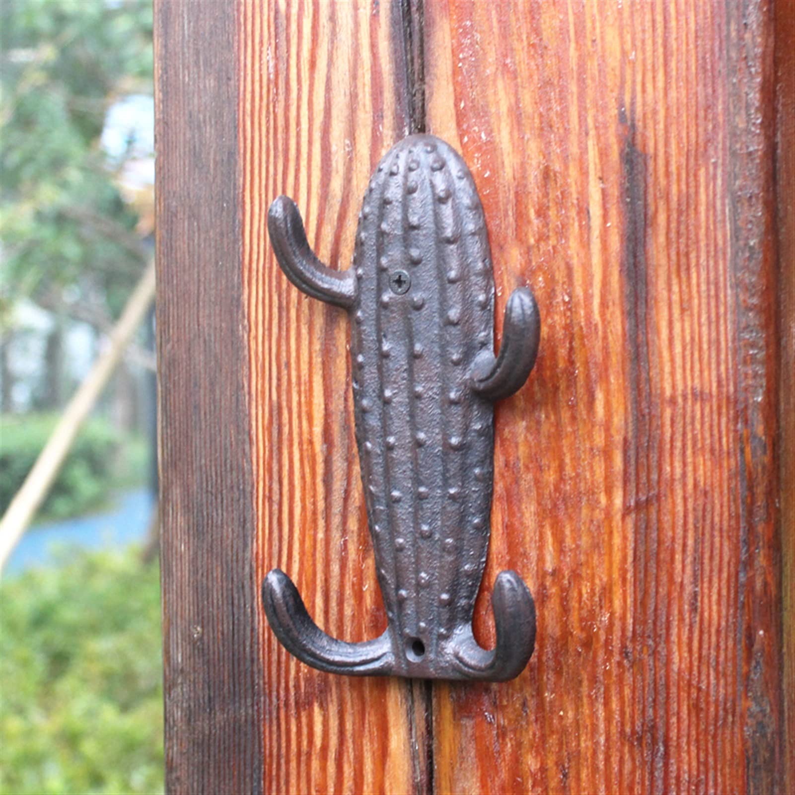 Vintage Design Żeliwny hak ścienny z 4 wieszakami Akcenty wiejskiego domu Rustykalny dom Ogród Ściana Dekoracyjny metalowy stojak montowany na ścianie /453