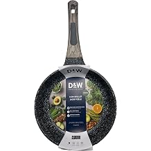 Generic D&W Premium Nonstick Skillet and Fry Pan, Deane White Cookware - 9.5 inch / 11 inch - Skillets, Sauce Pans, Pots & Frying Pan 9,5"" Brown Handle