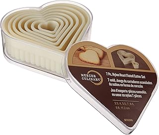 Mercer Culinary 7-Piece Heart Fluted Nylon Cutter Set