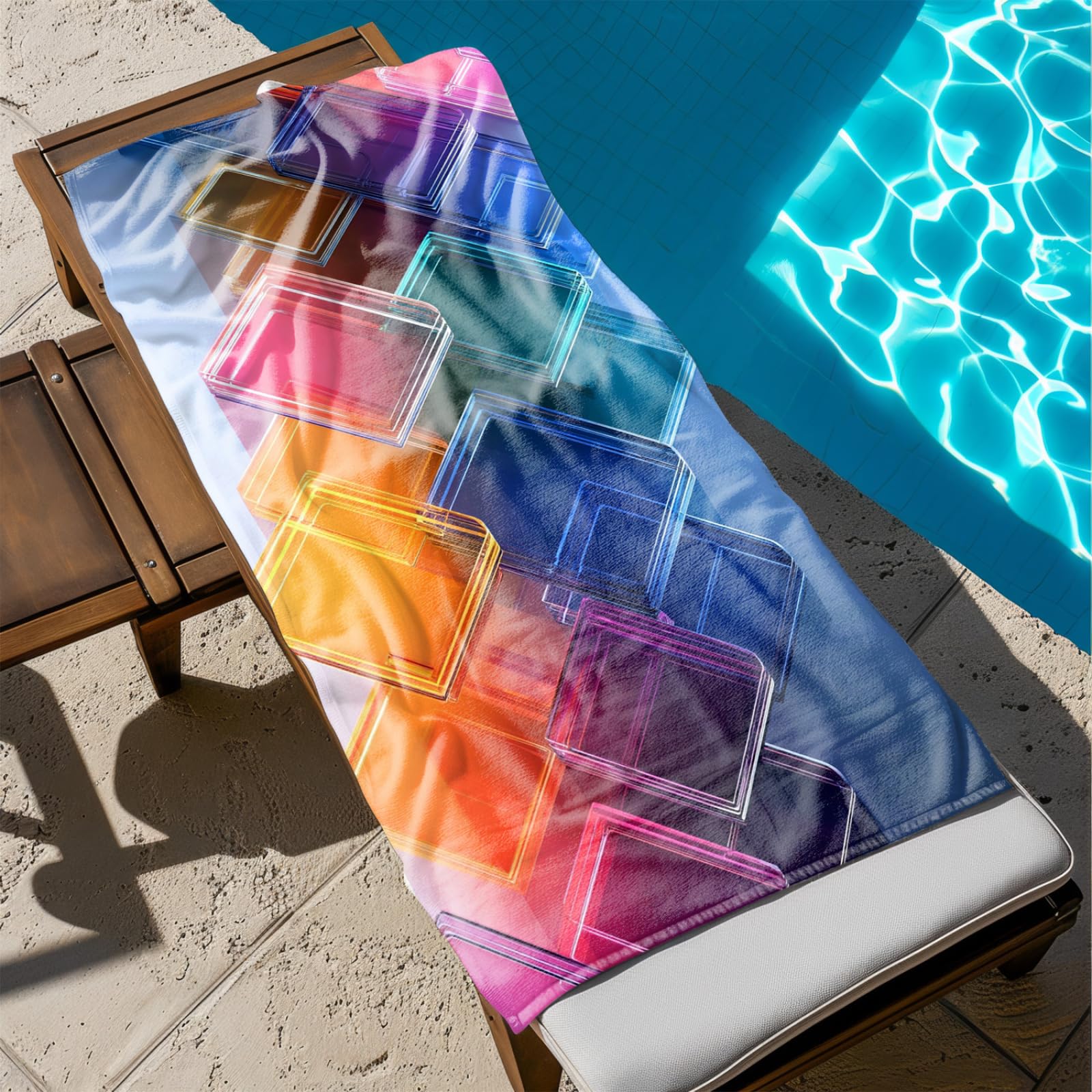Generico Telo Mare Grande Modello Giallo Blu | Microfibra Telo Mare Antisabbia Leggero Compatto Asciugatura Rapida Assorbente Per Piscina Bagno Lavabile Fino