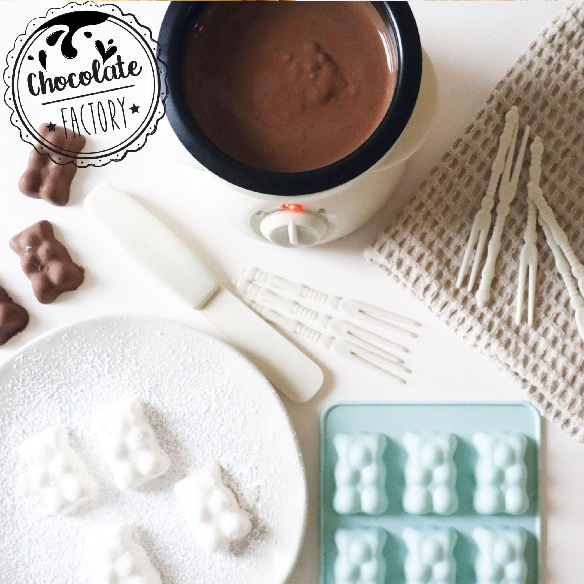 ScrapCooking - Máquina Fondue de Chocolate - Chocolate Factory - Para 2 a 4 Personas - Fuente de Chocolate Eléctrica - Idea de Regalo para Repostería y Cocina - 3895