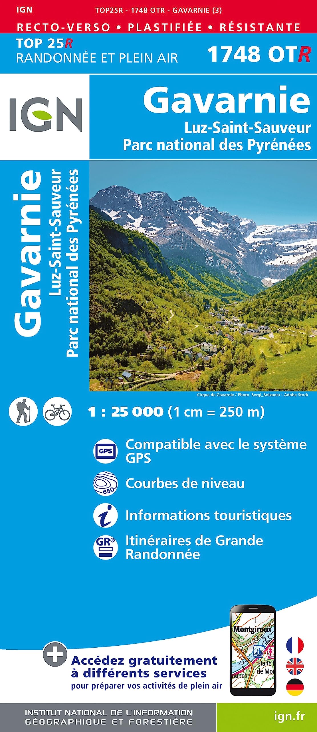 Gavarnie / Luz-St-Sauveur / PNR des Pyrénées (1748OTR) (TOP 25R)