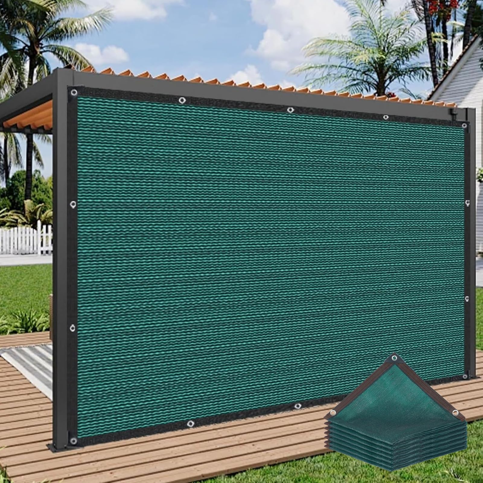 Protection UV filet d'ombrage rafraîchissant pour grand jardin et pergola