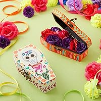 Vista 2 de Bright Creations Paquete de 6 cajas de ataúd de madera sin terminar con tapas con bisagras, decoración de ataúd para manualidades, recuerdos