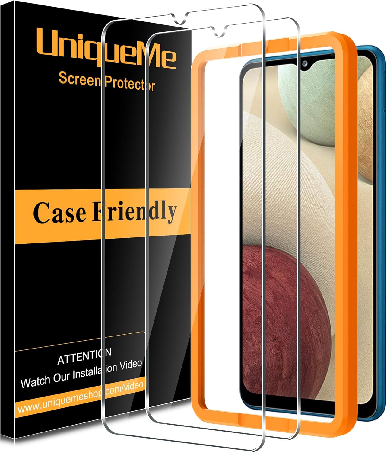 [2 Pack] UniqueMe Compatible with Samsung Galaxy A12