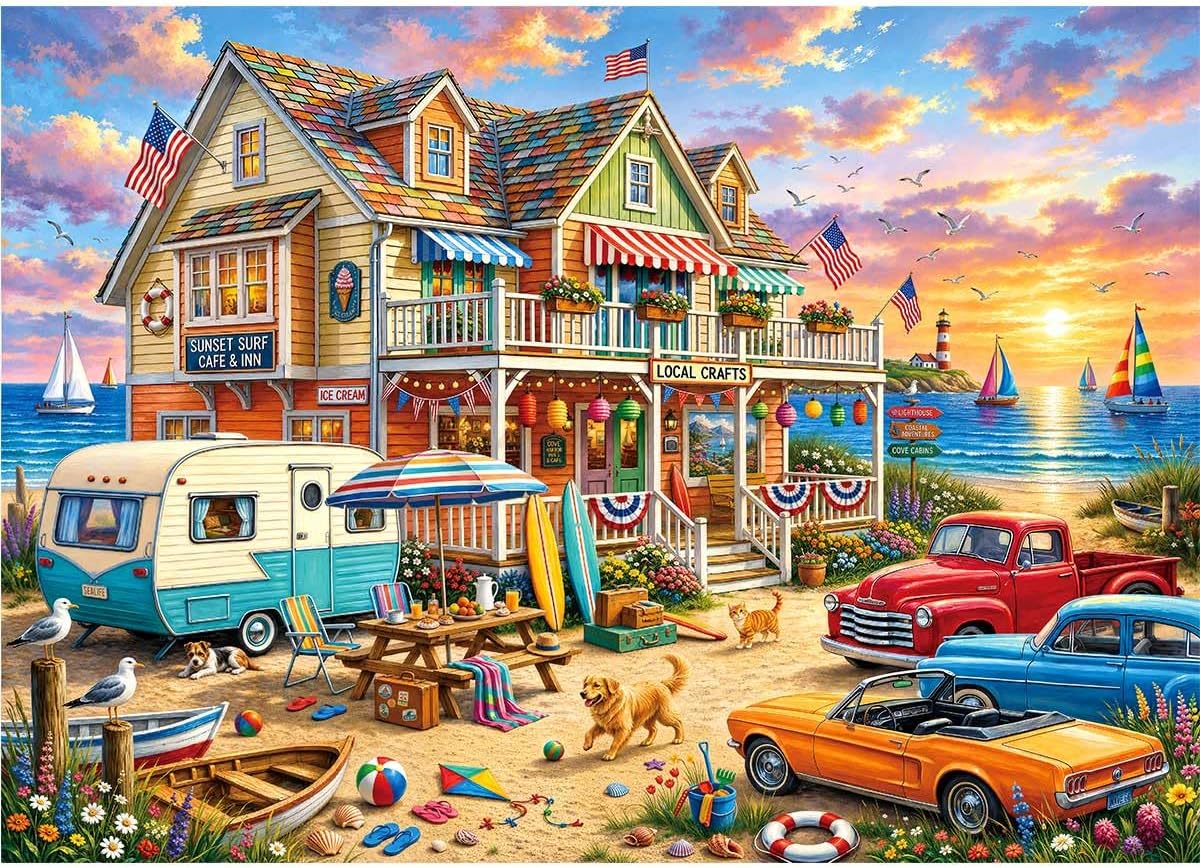 Seaside Gathering Puzzles for Adults 1000 Pieces