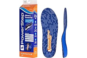 Powerstep Pinnacle Low Arch Insoles: Relief for Flat Feet Pain