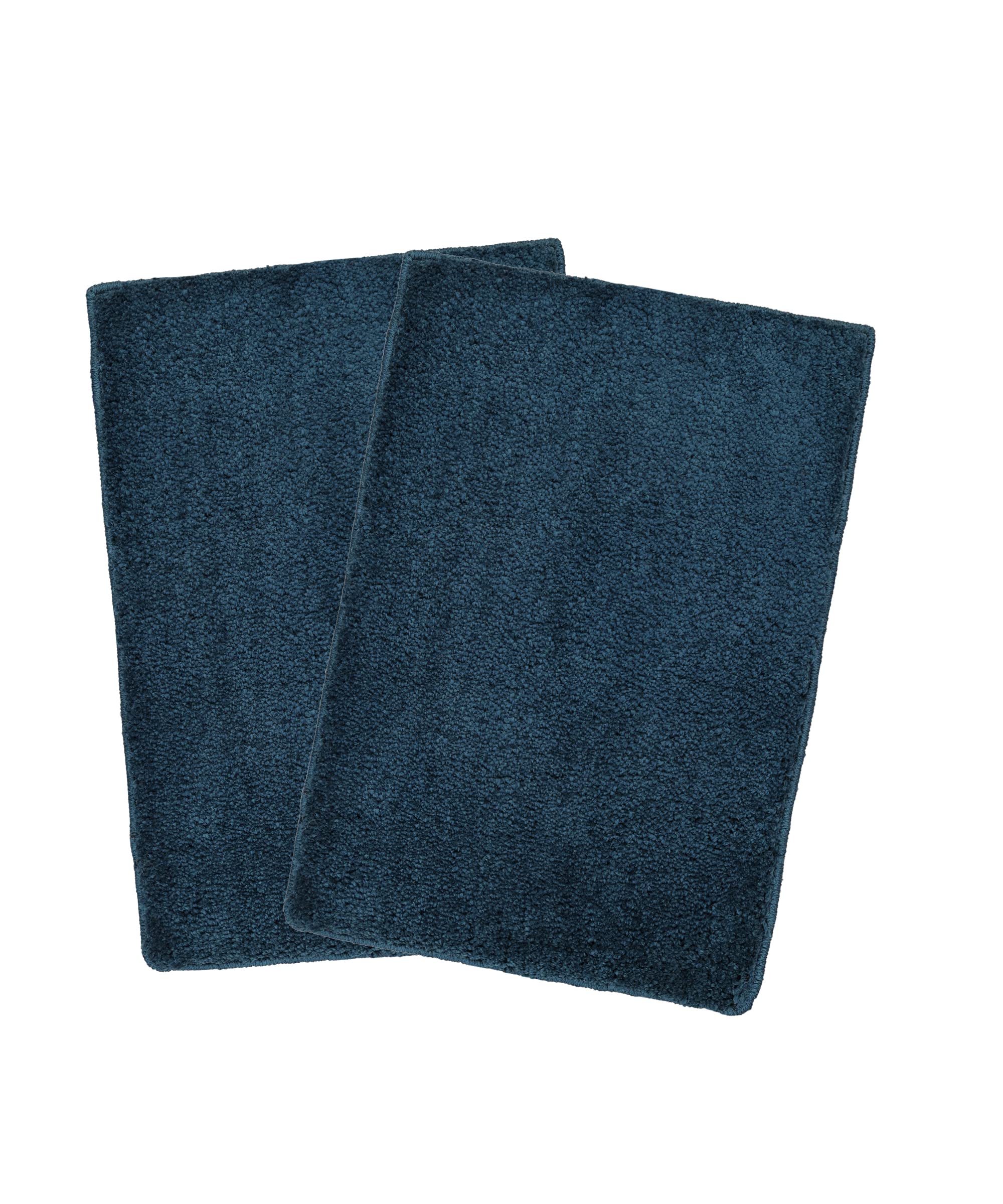 Crown Mattings Bathroom Mat, Door Mat for Bedroom, Bathroom, Home Kitchen Super Soft with Anti-Skid Non-Slippery Combo of 2 Pcs Boston Bluish Grey Colour