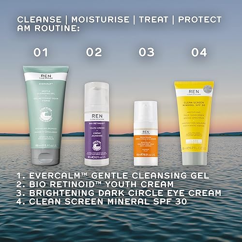 Miniatura 2 de REN Clean Skincare - Crema juvenil Bio Retinoide - Crema natural para rostro y cuello sin irritación para pieles sensibles, vegana y libre de