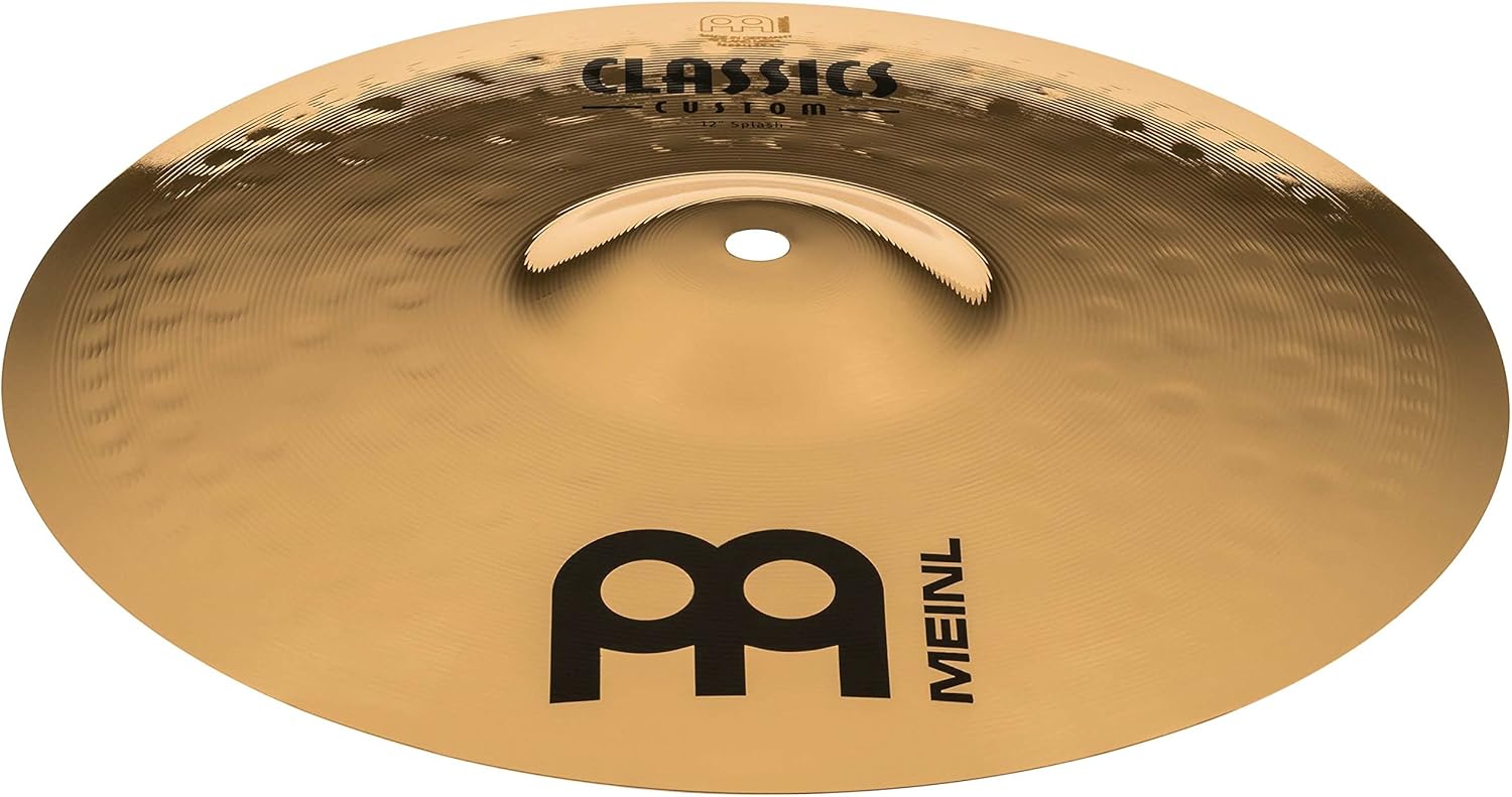 Meinl 12" Splash Cymbal - Classics Custom Brilliant - Made In Germany, 2-YEAR WARRANTY (CC12S-B)