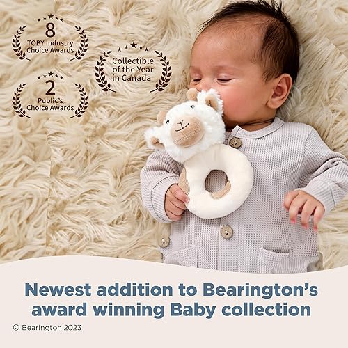 Miniatura 3 de Bearington Lil' Lofty - Sonajero de jirafa de 5.5 pulgadas, sonajeros de muñeca de bebé, sonajeros de felpa para sonajero de jirafa bebé