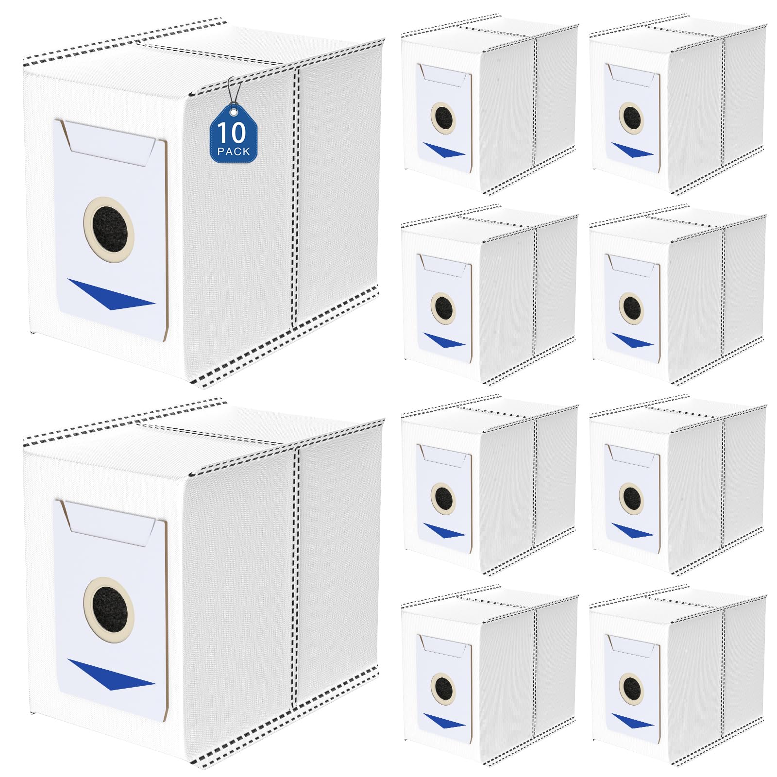 10 Stück Staubbeutel für Ecovacs Deebot T30 Pro Omni/ T30 Omni Saugroboter,Staubsaugerbeutel Ersatz Beutel Zubehör für ECOVACS DEEBOT T30 Pro Omni / T30 Omni
