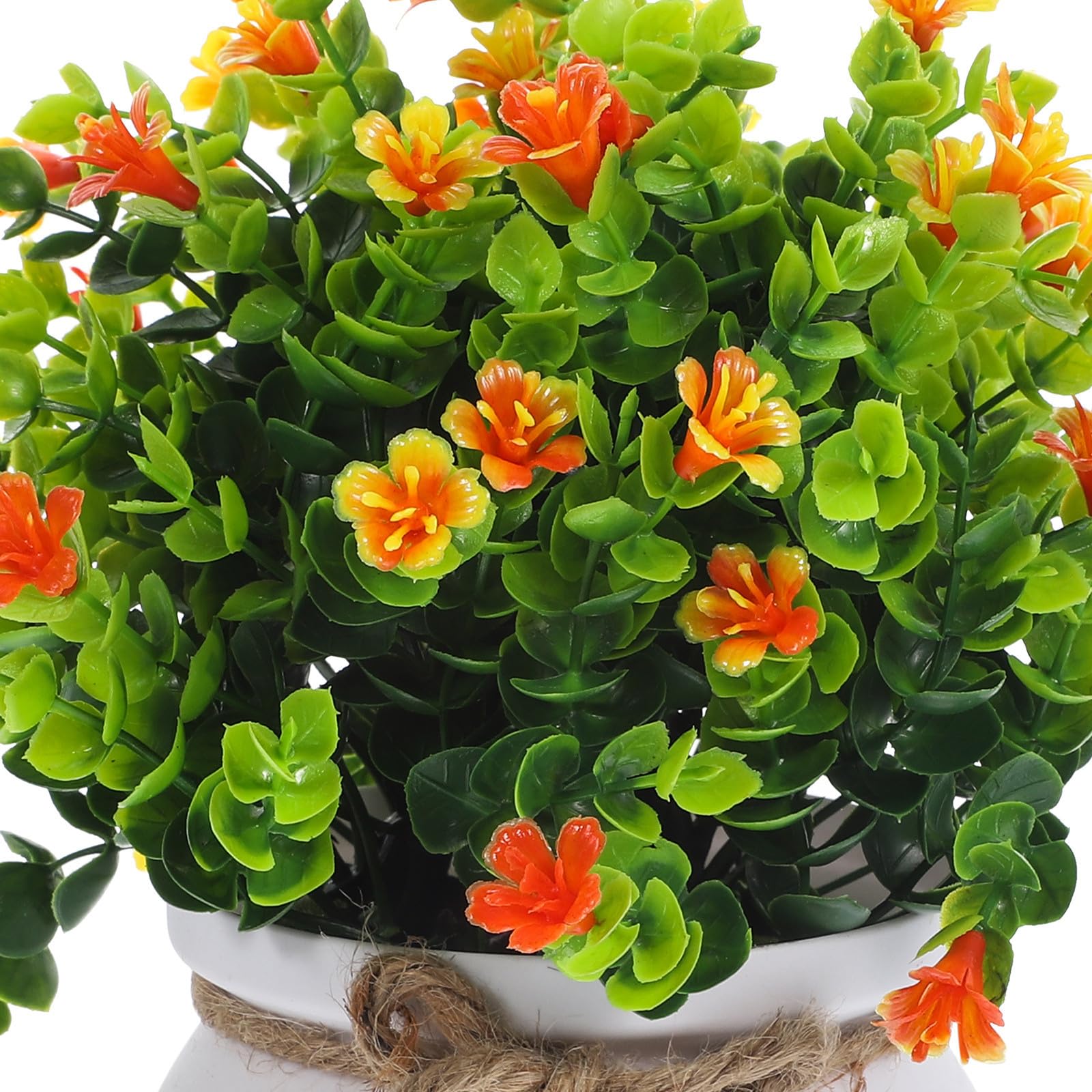 Piante Artificiali senza Bisogno di Acqua in Plastica 4 Pezzi Piante Finte da Interno per Decorazione Scrivania e Scaffale Perfette per Casa e Ufficio