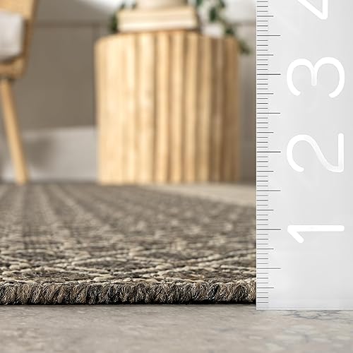 Miniatura 2 de nuLOOM Tilly - Alfombra a rayas para interiores y exteriores, 5 x 8, azul