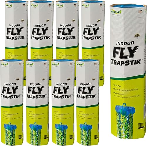 RESCUE! Fly TrapStik  Indoor Hanging Fly Trap - 9 Pack