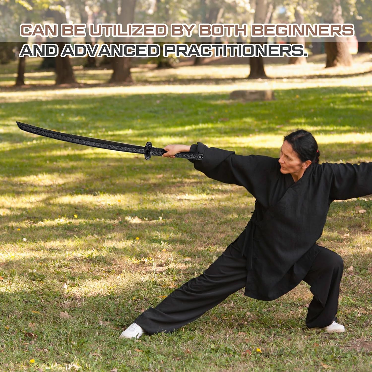 Seenelling Polypropylene Training Prop with ABS Sheath | Japanese Training Practice Tool Martial for Men Women Halloween Cosplay Full Length