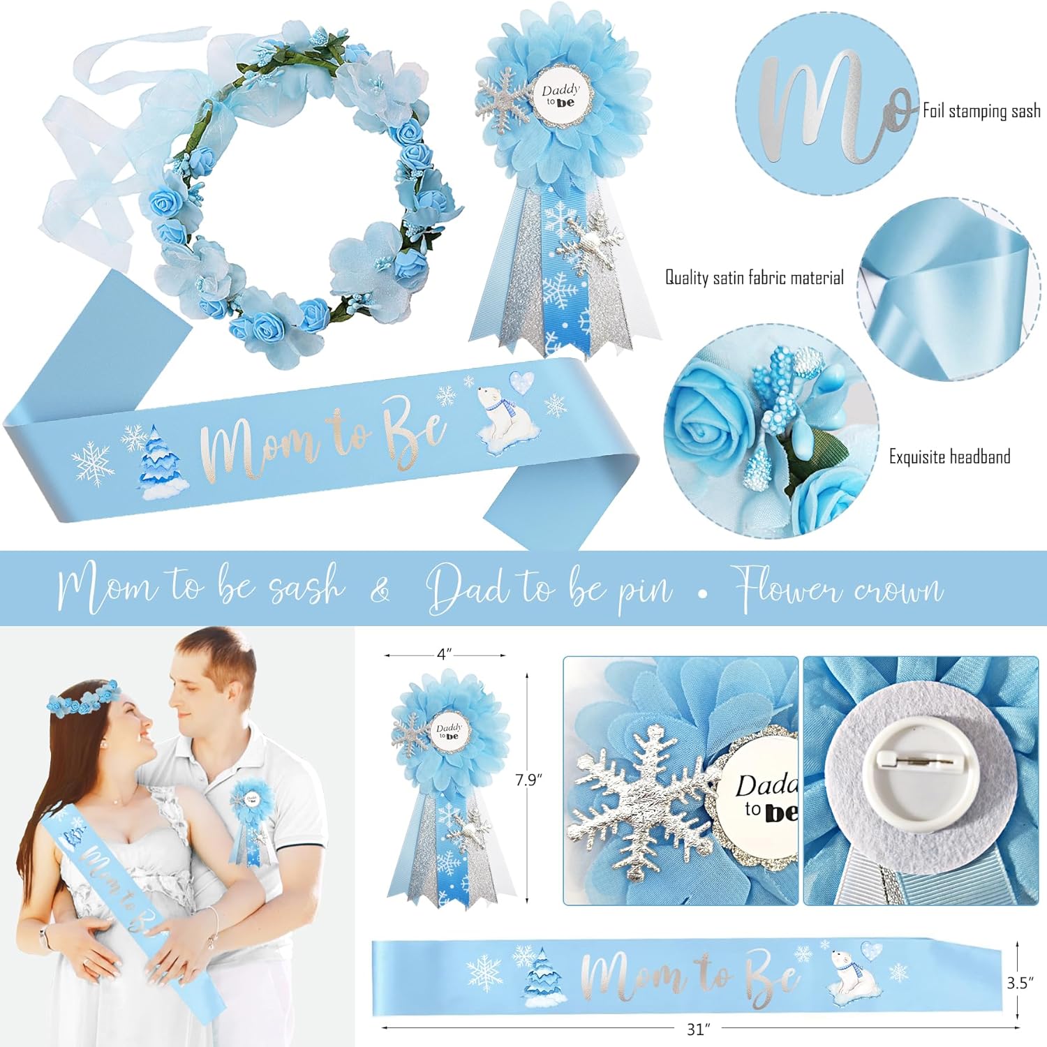 Little Snowflake Baby Shower Decorations Party Supplies, A Little Snowflake is on The Way Baby Shower Decor, Baby Its Cold Outside Party Decoration