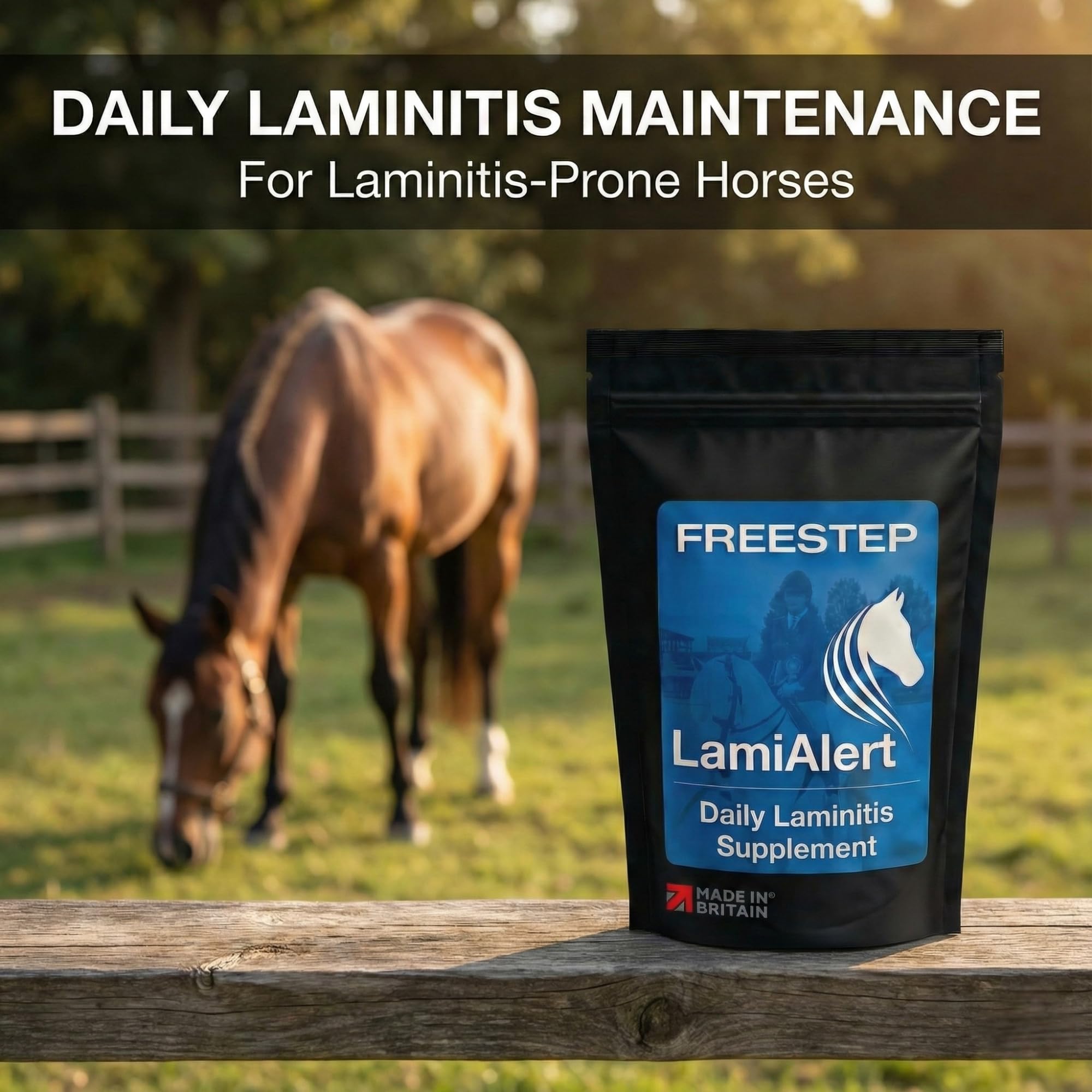 Freestep LamiAlert | Horse Supplement Suitable for Laminitis Prone Horses | Magnesium Powder with Chelated Zinc & Copper | Forage Balancer for Good Doers | Molasses Free & Low Sugar — view 2
