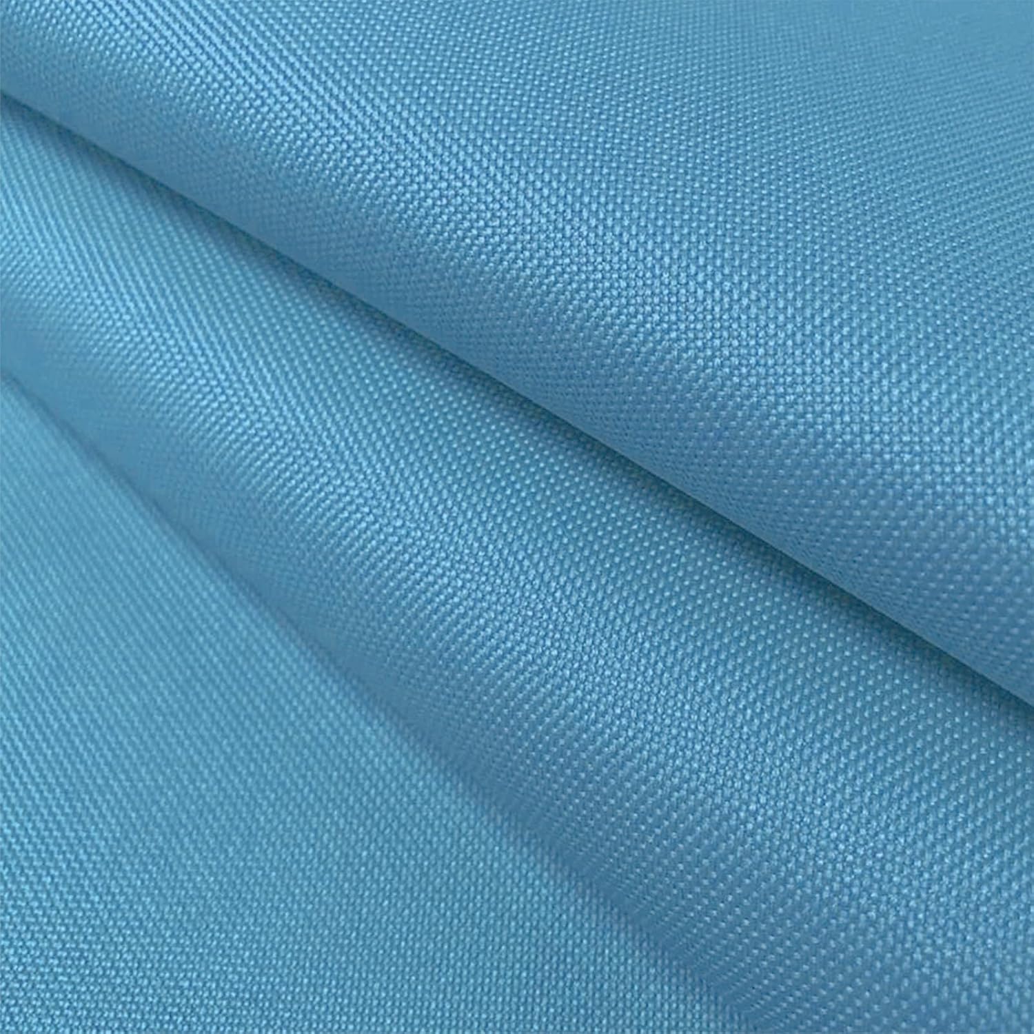 BECHAEO Waterproof Canvas Upholstery Fabric by The Yard 58" Wide 600 Denier Water Resistant Oxford Polyester Material Outdoor Fabric for DIY Sewing Chair Cushion Awning Bag, 2 Yards Sky Blue
