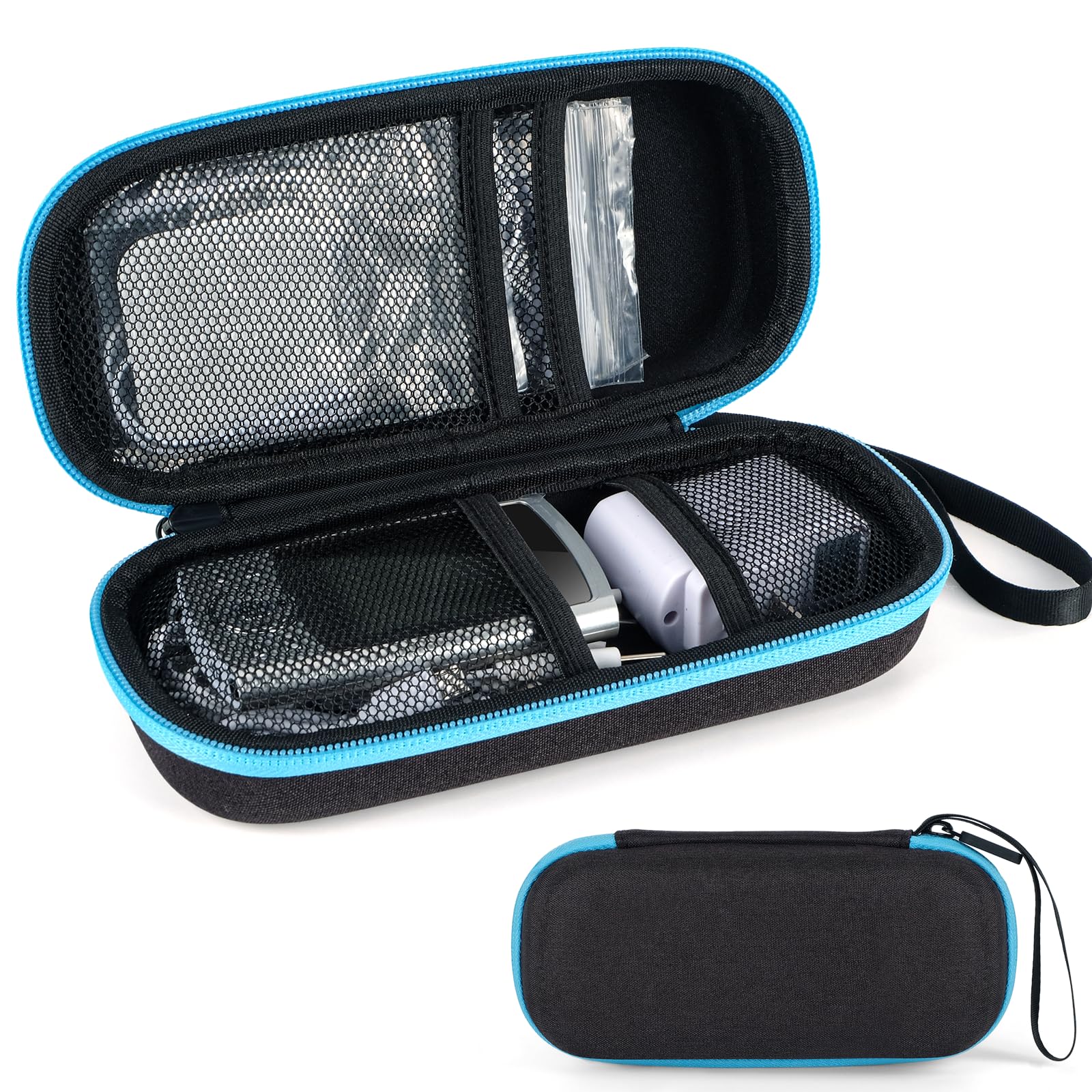 Glamgen Tens Unit Case, TENS Machine Hard EVA Suitcase, Used to Store TENS Devices and Electrode Pads, Compatible with Belifu/AUVON/AVCOO TENS 7000