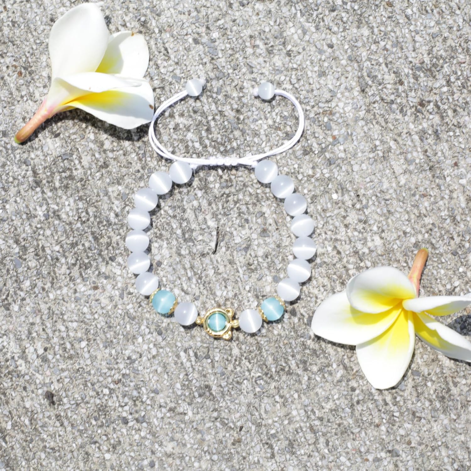 Cat's Eye Stone Bracelet Triple Protection Healing Crystal Bracelet Cat's Eye Stone Bracelets for Women Cat Gifts - Image 4