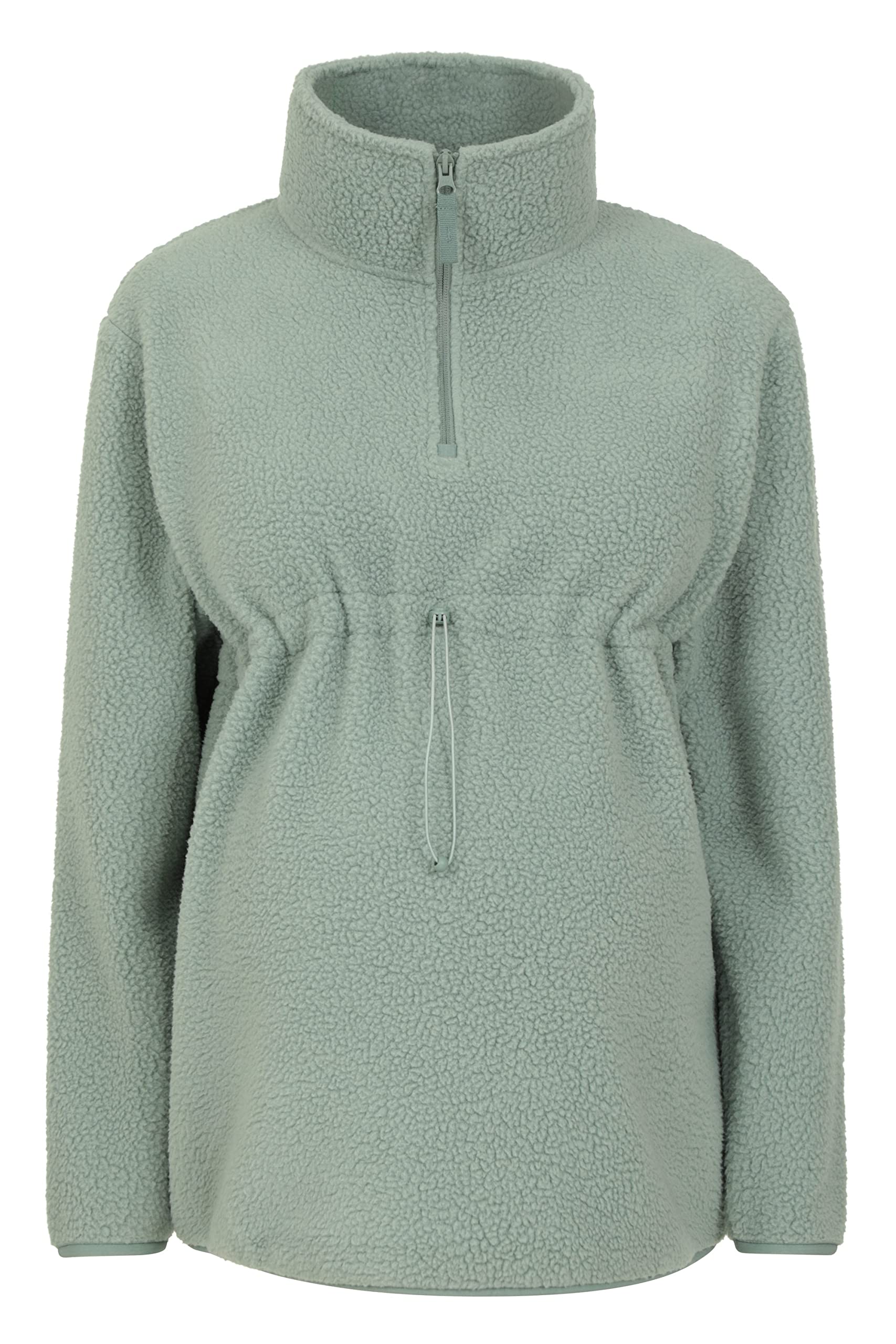 Mountain Warehouse Umstandsjacke Aus Sherpa-Fleece Mit Halbreißverschluss – Khaki EU 36