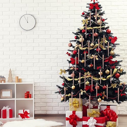 Vista 114 de 30 piezas de carámbanos de plástico retorcidos de plástico de carámbanos de Navidad, decoración colgante para árbol de Navidad, fiesta de Navidad