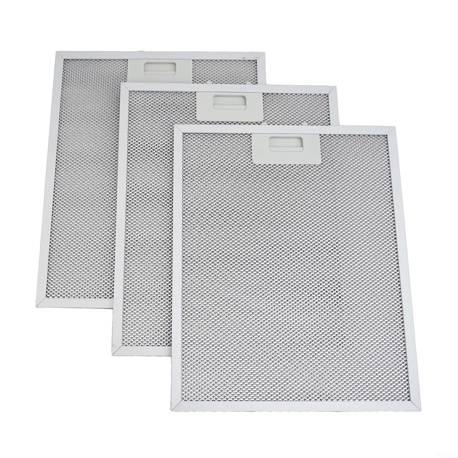 3 filtros de ventilación de malla metálica de 340 x 280 mm, filtración de grasa de aluminio de 5 capas para campana extractora, fácil instalación, rendimiento duradero