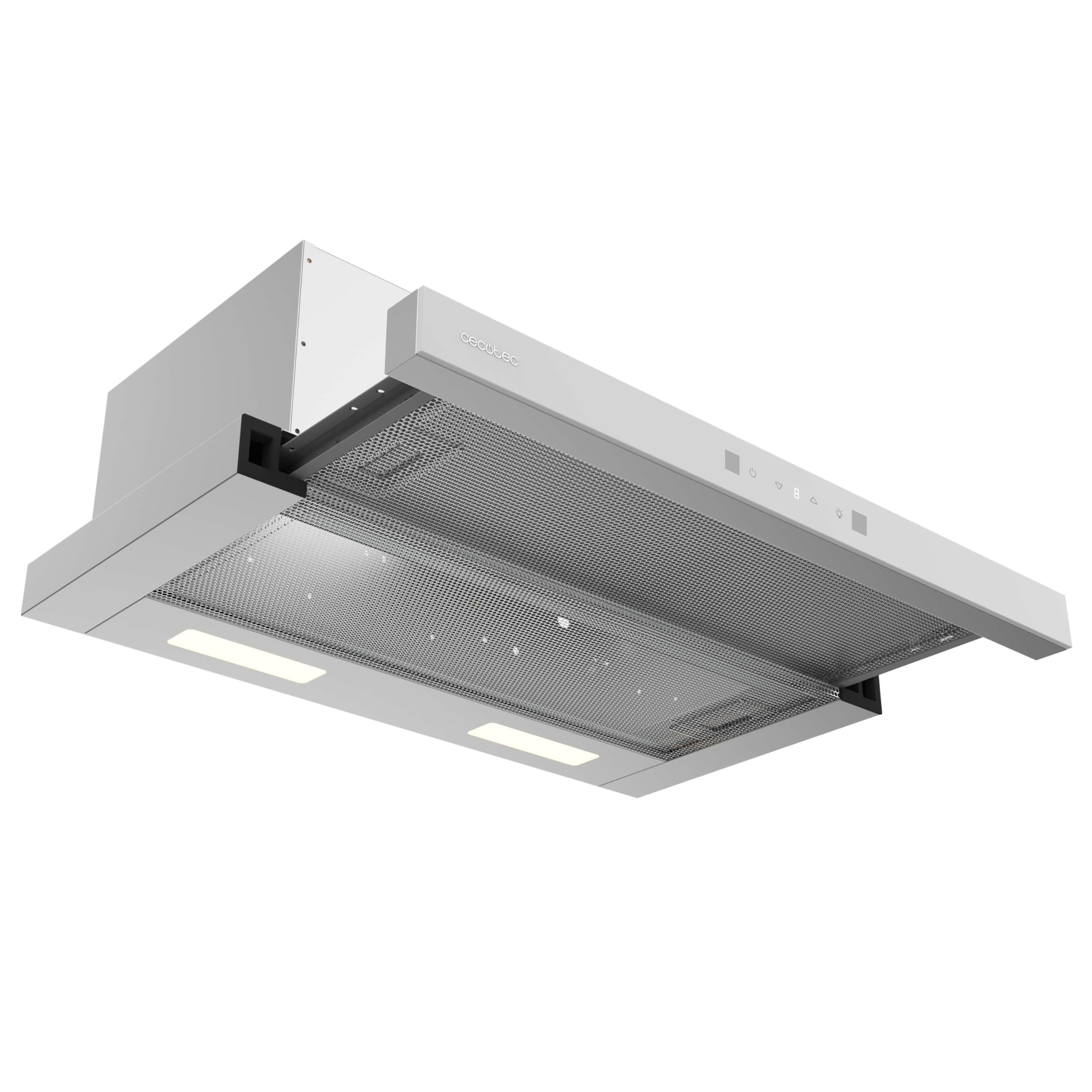 Cecotec Bolero Flux Teleskop-Dunstabzugshaube 60cm 431,2 m³/h Energieklasse A+++ DC-Motor