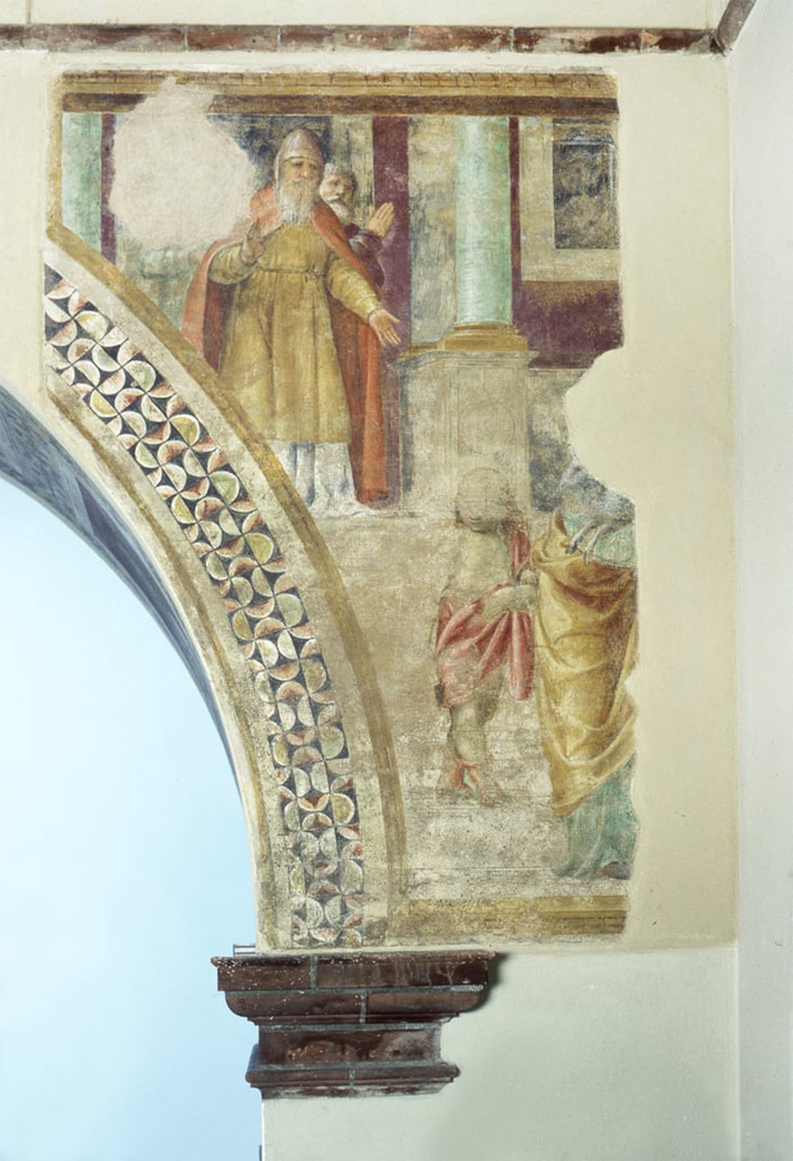 SERENDIPITP Vintage Picture Print on Canvas Wall Art Poster Expulsion of St Joachim From the Temple by Bernardino Luini Artwork Print Poster for Wall Decor 60x90cm