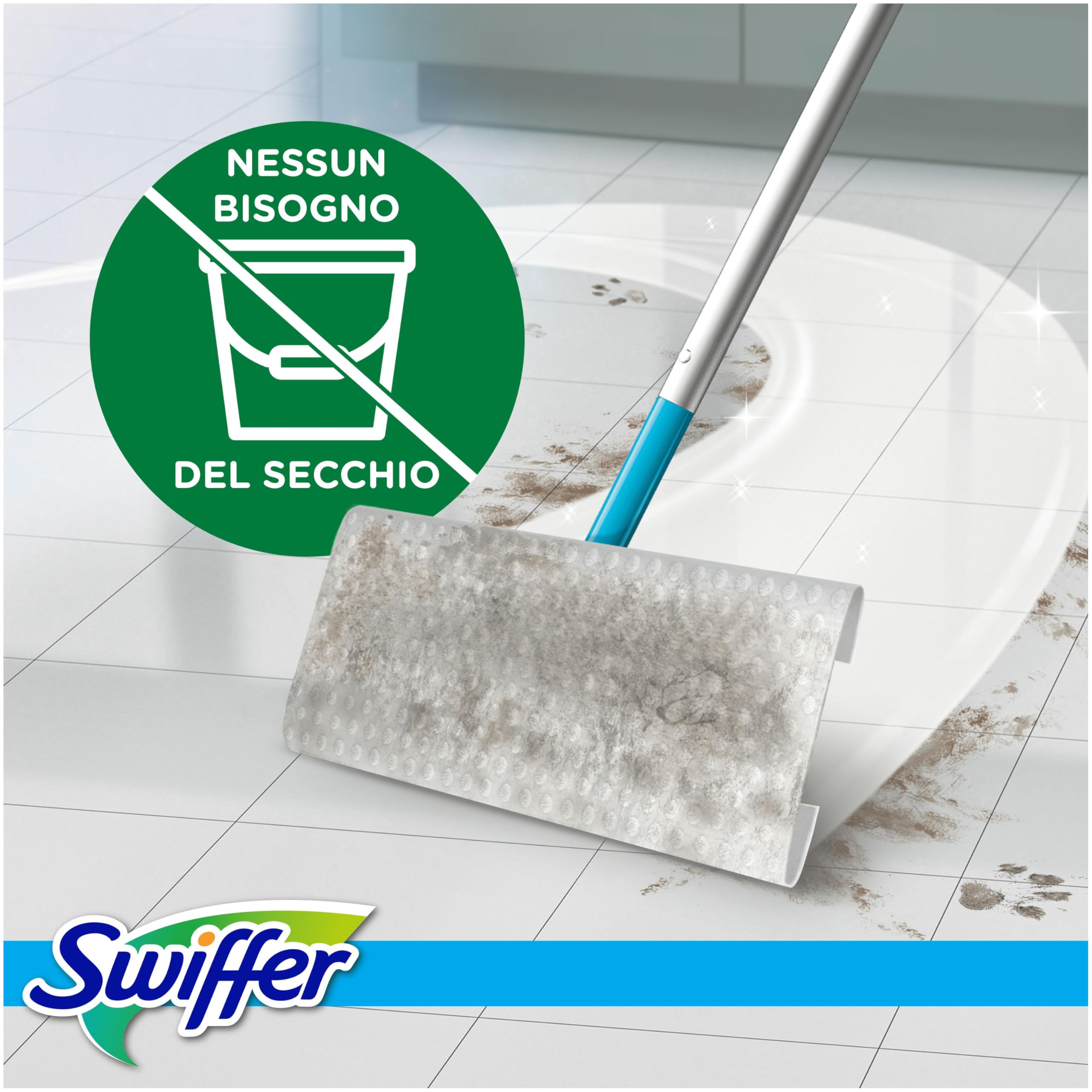 Swiffer Panni Umidi Lavapavimenti, 6x24 Pezzi, Freschezza Mattutina. | Pulizia semplice i rapida
