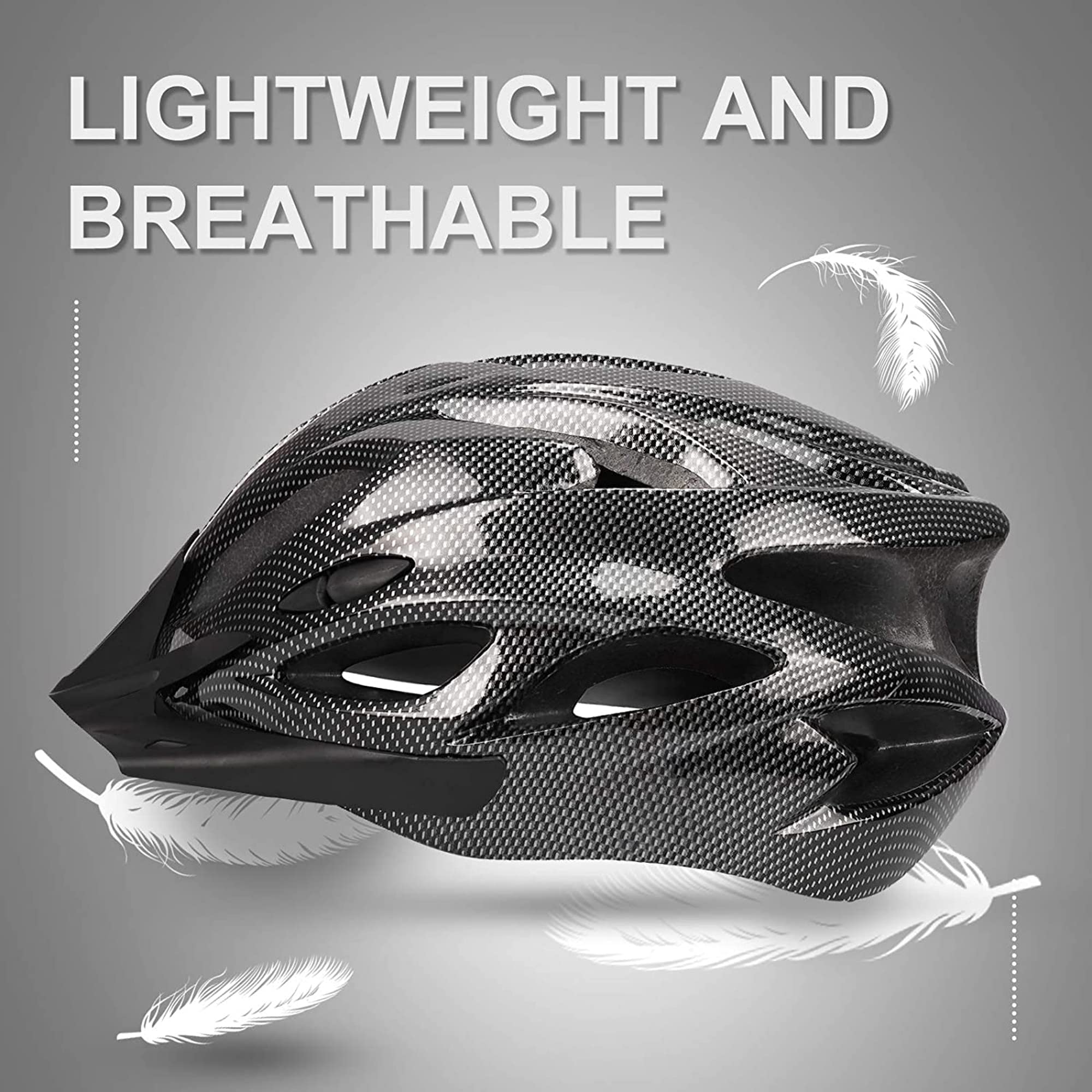 FABSPORTS Light Weight Bicycle/Bike Helmet with Flexible Padding for Kids and Adults, Adjustable Size, for Road & Mountain Cycling/Skating, White 4