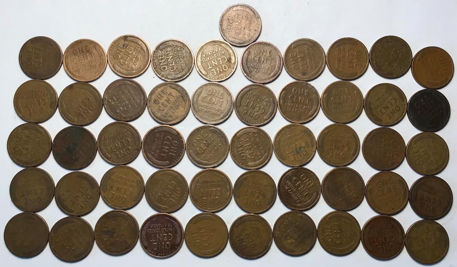 1926 P Lincoln Wheat Cent Penny Roll 50 Coins Penny Seller Good