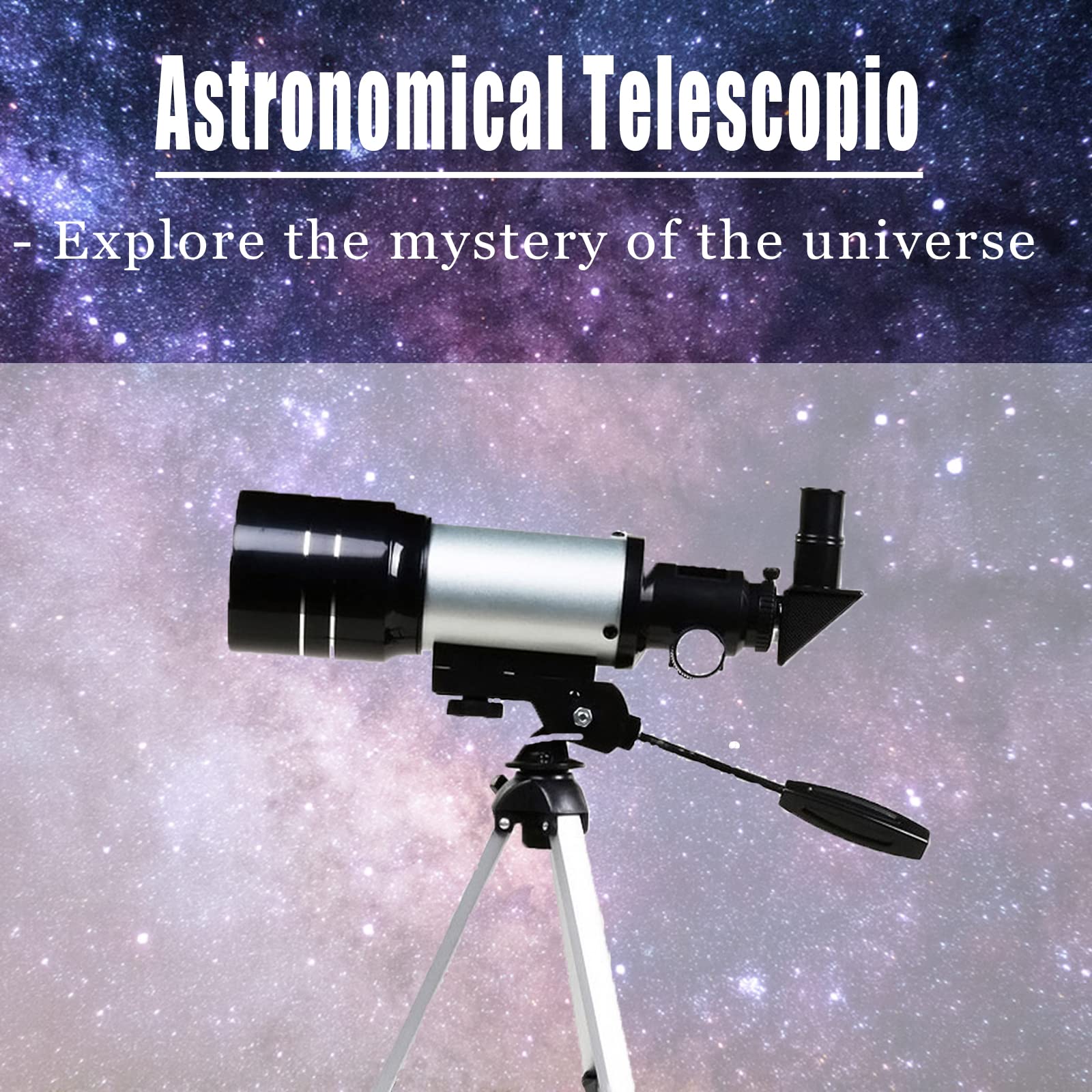 Telescopio Astronomico Per Bambini 90X – Treppiede, 2 Oculari E Lente Di Barlow, Regalo Educativo Perfetto