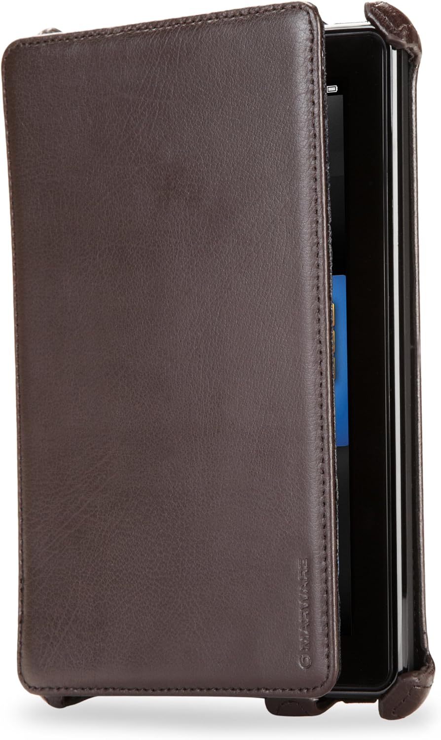 Kindle Fire Genuine Leather Cover by Marware, Brown (will not fit HD or HDX models)
